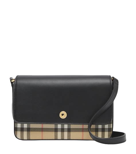 burberry small leather and vintage check crossbody bag|burberry crossbody bag women's.